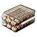 EierbehäLter mit Deckel Automatischer Roll Eierbox 2-stöckiger Stapelbarer Eierhalter für KüHlschrank Organizer 36 Eier Aufbewahrungsbox Eierkarton Plastik, Transparent Grau