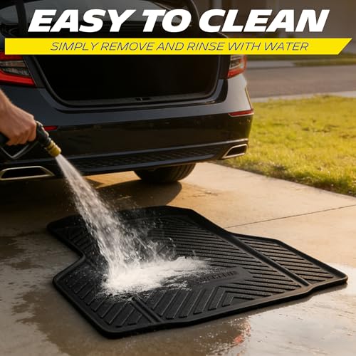 Image of Michelin Vehicle Mats for 2024-2026 Subaru Crosstrek /Subaru Impreza | Not Fit 2026 Crosstrek Hybrid, Custom Fit, Non-Slip, All-Weather TPE Liner, Premier Series Trunk /Backrest, 3 Piece