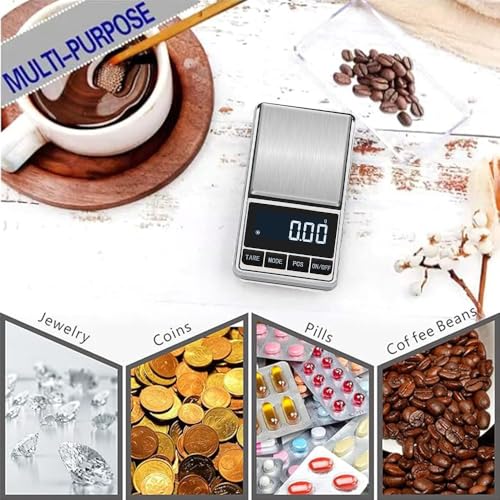 Báscula digital de precisión 200g x 0.01g portátil miniatura 6
