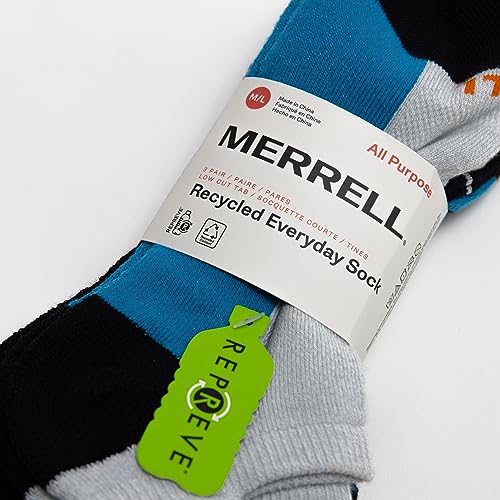 Image of Merrell Unisex Adult Cushioned Low Cut Tab Socks (3-Pair)