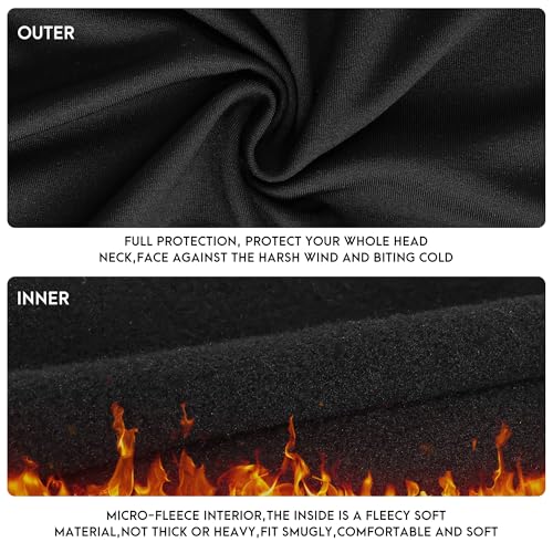 Eyegla 2 Pieces Balaclava Ski Mask For Men Cold Weather,Winter Thermal Face Mask Women For Snowboard Motorcycle Cycling Running thumb #3