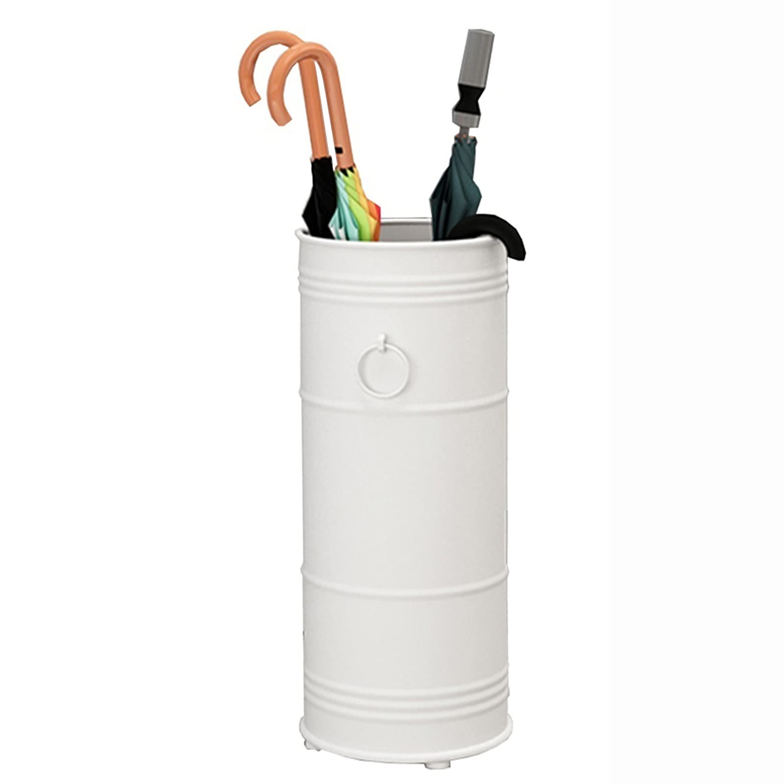 Support de parapluie blanc design porte-parapluie intérieur avec collecteur d'eau