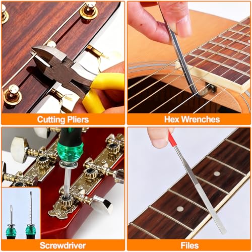 Guitar Maintenance Tool Kit - 119 Pcs with Carry Bag - Image 4
