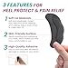 Heel Grips Liners for Loose Shoes - Welnove Shoe Cushions for Back Heel Pain Fatigue Relief - Non-Slip Skin-Friendly Soft Heel Pads Inserts for Shoes Too Big, Fit Most Shoe, Women Men (4-Pair, Black)