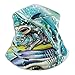 N / A Magic Headband,Fierce Shark Surfing On The Great Wave Cuello Polaina, Diademas A Prueba De Rayos UV para Escalada, Senderismo,26x30cm