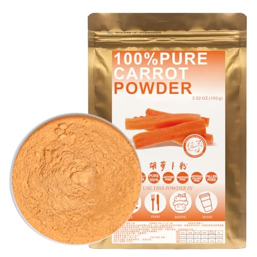 100% Natural Pure Carrot Powder 100g/3.52oz 胡萝卜粉 colorant alimentaire naturel,