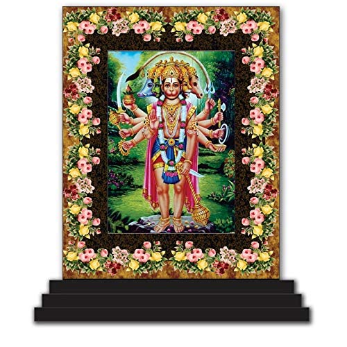 Figurine Hanuman Panchmukhi 3541 pour tableau de bord auto et maison