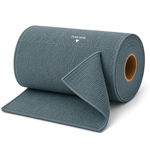 Image of DALUCI Microfiber Cleaning Cloth Roll 20 Pcs, Reusable Kitchen Towel Roll, Ultra Absorbent Lint Free Washable Kitchen Cleaning Cloth, Tearable Dusting & Glass Cleaning Cloth, 25 x 25 cm