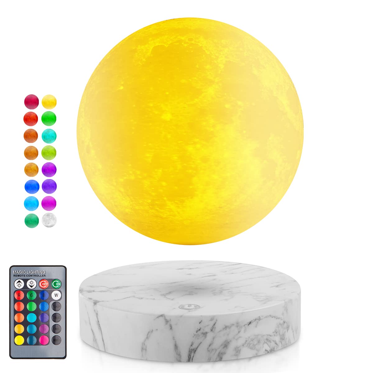 浮遊する満月のライト(箱付き) Amazon.co.jp : 浮遊月ランプ-浮遊月ランプは16色LED照明モードを持っ
