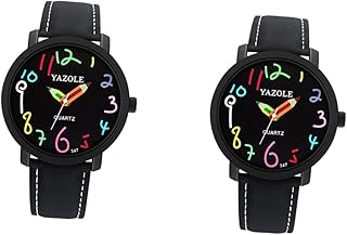 2 Peças Relógios Infantis Relógio De Pulso Para Crianças Padrão De Desenho Animado Relógio Infantil Relógio De Desenho Animado Relógio De Quartzo Relógio Feminino À Prova De Água