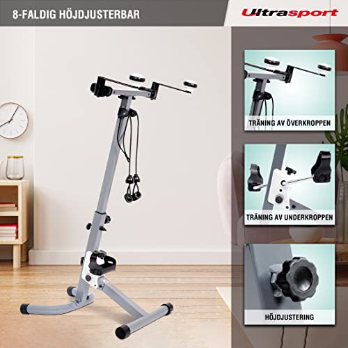 Ultrasport Senior Geschiktheid, Vitaliteitstrainer, Senior F-Bike, Mini crosstrainer, Ligfiets Oefening Fiets, opvouwbaar - Afbeelding 4
