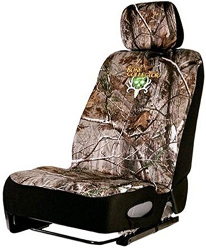 Bone Collector Lowback Neoprene Seat Cover, Single, Low Back, Brown/Realtree AP Camo