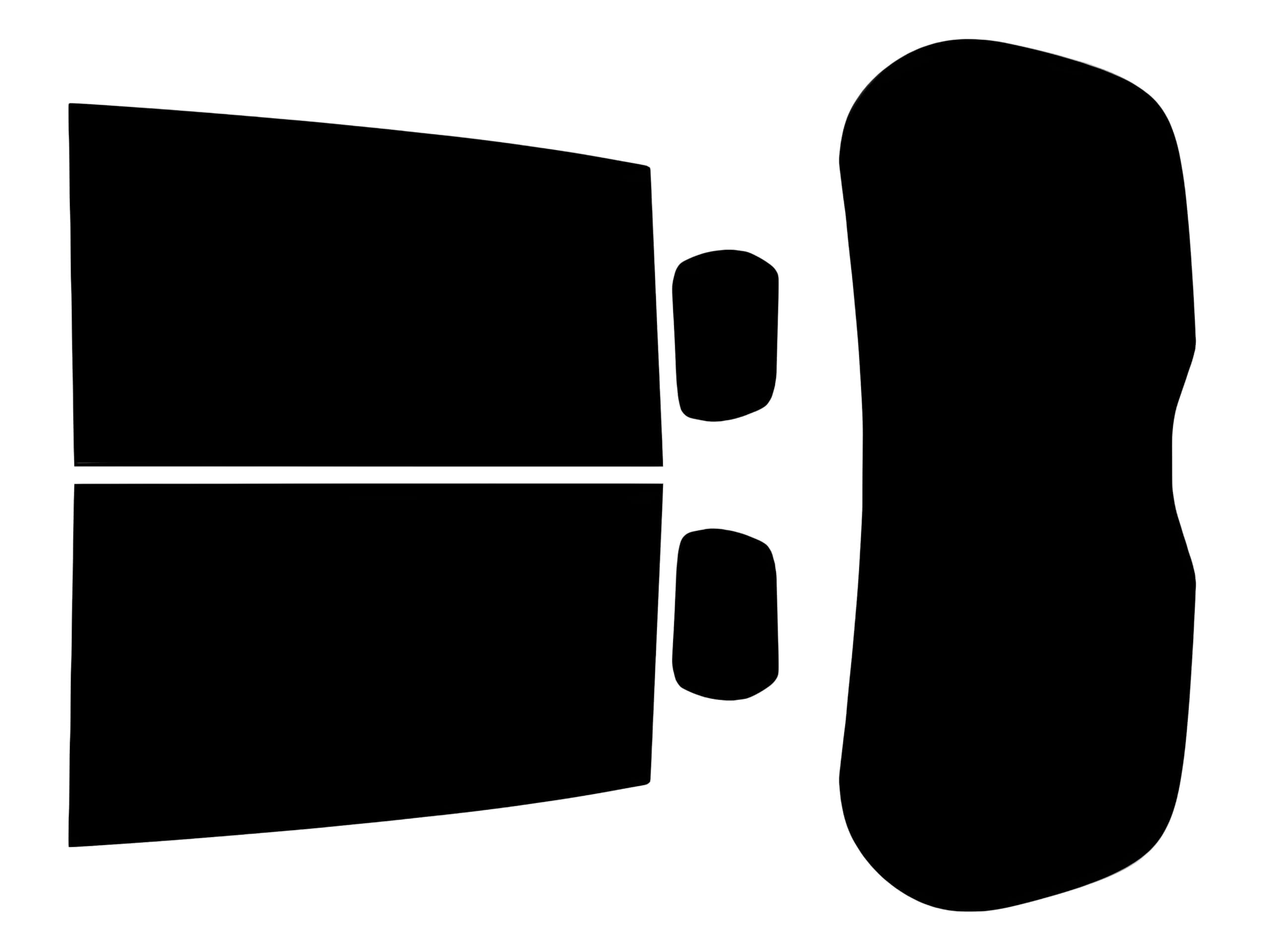 TINTCOM Pellicola oscurante vetri auto pretagliata per Jeep Compass 5 porte 2017-... - (05% Super Nero) - vetri posteriori e lunotto - protezione UV, riduzione calore e riflessi