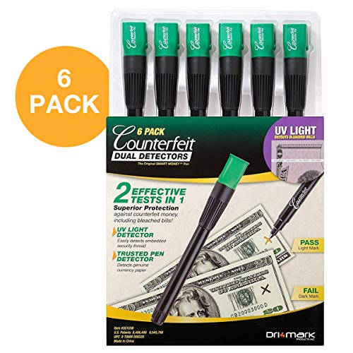 Dri Mark Dual Test - The Original Smart Money Pen With UV LED