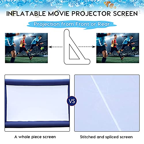 Pantalla inflable portátil para cine al aire libre 14 pies miniatura 3