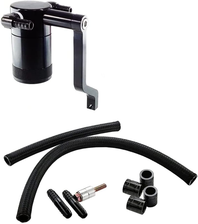 UPR Billet Pro-Series Oil Catch Can 6.4 HEMI Technology Challenger Charger 300 (Non-Shaker) - Free Continental Insta-Grip Braided Hoses Upgrade