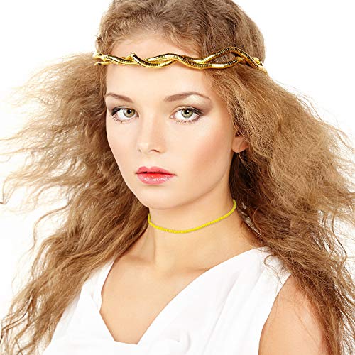 Hicarer 12 Pieces Boho Seed Bead Choker Necklace Colorful Bead Necklaces Rainbow Beach Choker Necklaces for Women3