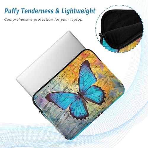 Funda vintage azul para portátil 13-14 pulg impermeable miniatura 5