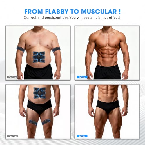 FDA Cleared - EMS Ab Stimulator Muscle Toner Women Men | Tactical x abs Muscle Stimulator Military Grade, ab Machine for Stomach Arm Leg Neck Workout Equipment Gifts miniatura 6
