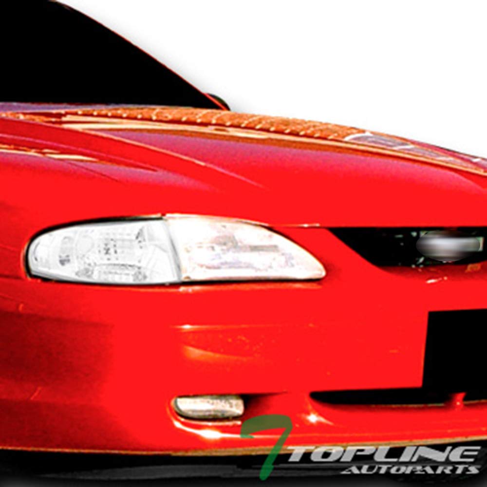 TLAPS 7422454224291 Compatible With 1994-1998 Ford Mustang Chrome Housing Signal Corner Lights