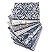 Tessuto Cotone Stoffa, XiYee 7 pezzi 50 x 50 cm di Tessuto in Cotone, Stoffe per Cucito Creativo per Patchwork, Foderare Cuscini, Vestiti e Cucito (01)