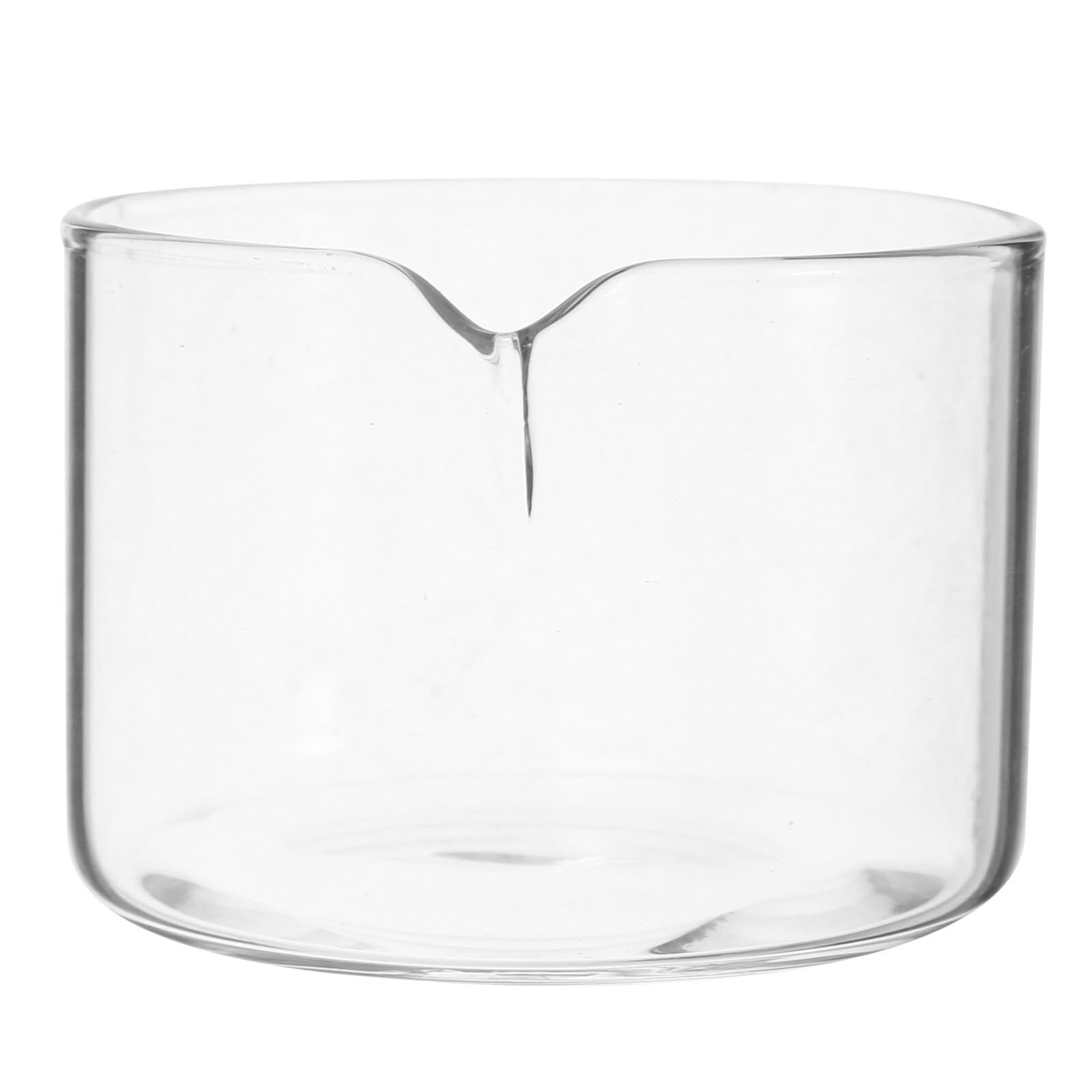 ANCIEN MORTIER EN VERRE BEC VERSEUR DE LABORATOIRE PILON en PYREX 125CC