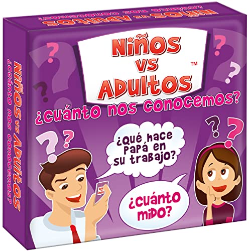 KANGUR Juego de Mesa Niños vs Adultos. ¿Cuánto Nos conocemos? Juego da Tablero para niños y Familia 6+