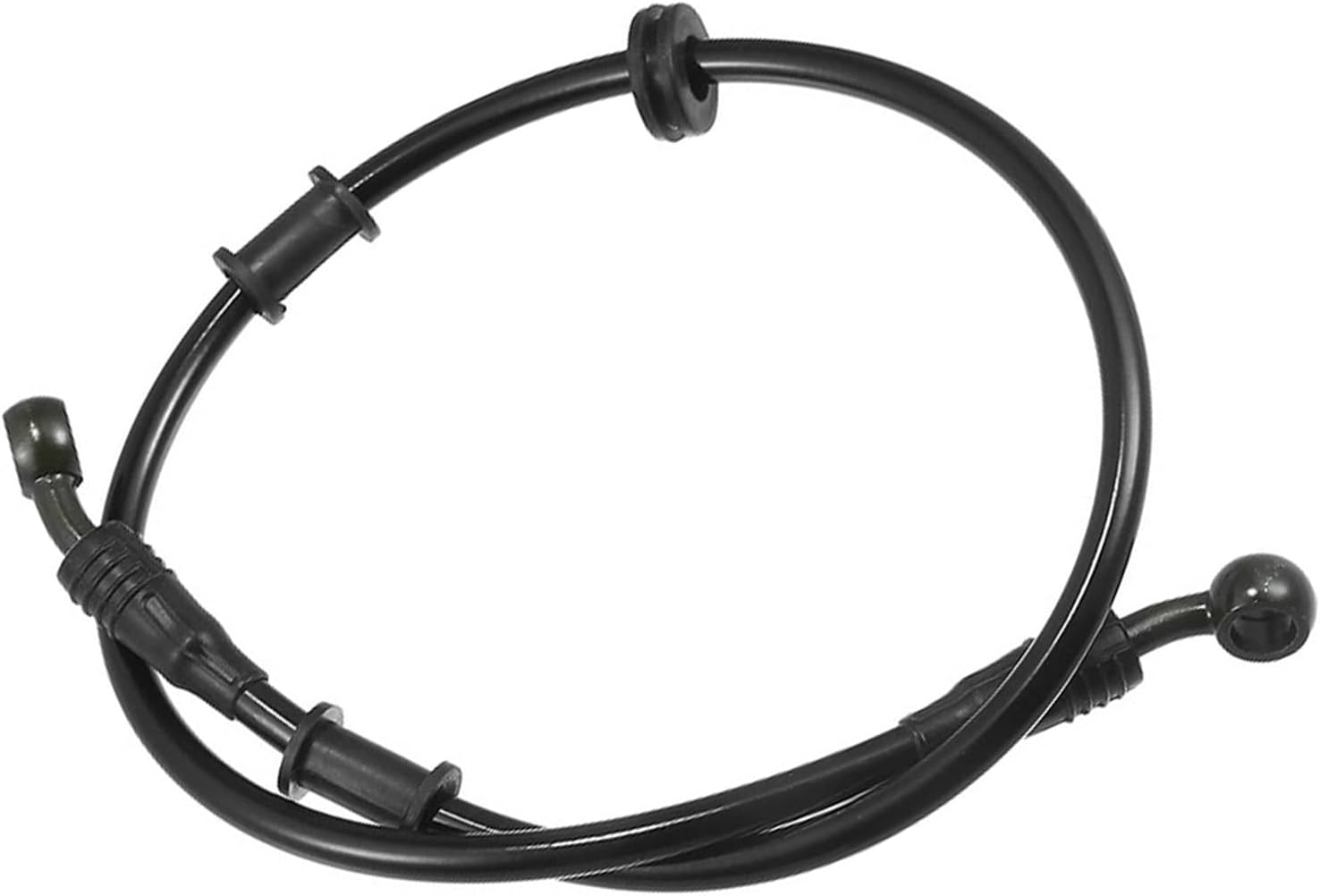 Motorcycle Brake Clutch Line Motorcycle Dirt Bike Hydraulic Brake Oil Hose 28 Degree 40-130Cm Braided Cable Stainless Steel Black