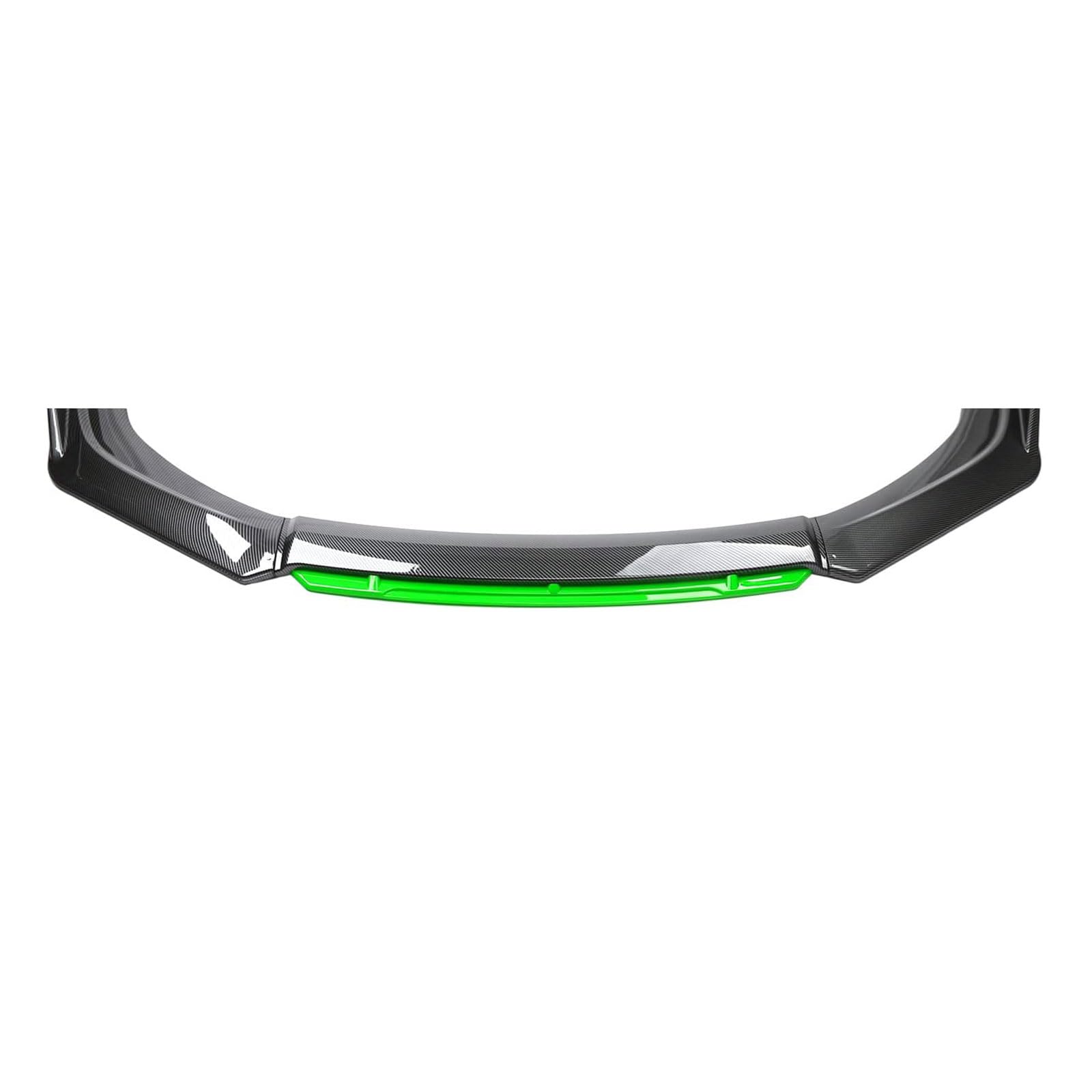 Front Underbody Lip Splitter for Jaguar F-PACE F-Type E-PACE I-PACE XE XF XJ XJ L XK, Front Bumper Lip Protector Car Accessories,Carbonlookgreen