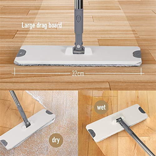 X3 Mop Replacement Microfiber Cleaning Pads, 4 Pack Of Reusable Flat Mop Heads #TOP4