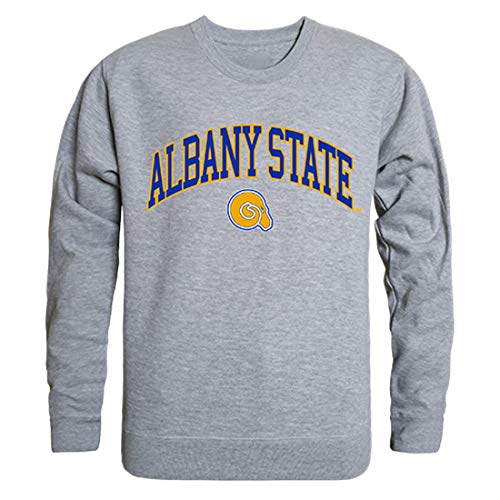 Albany State Golden Rams NCAA Campus Crewneck Sweatshirt - Medium, Heather Grey