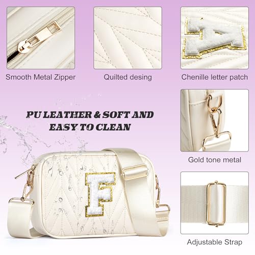 Image of TOPEAST Small Leather Crossbody Bags for Women - Travel Essentials, Christmas Birthday Gifts Quilted Purses Shoulder Handbag