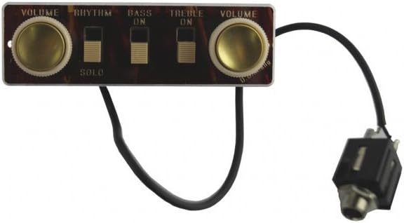 H_fner Spares - Bass Control Panel & Wired Jack Socket Tortoiseshell (HA2BTC)