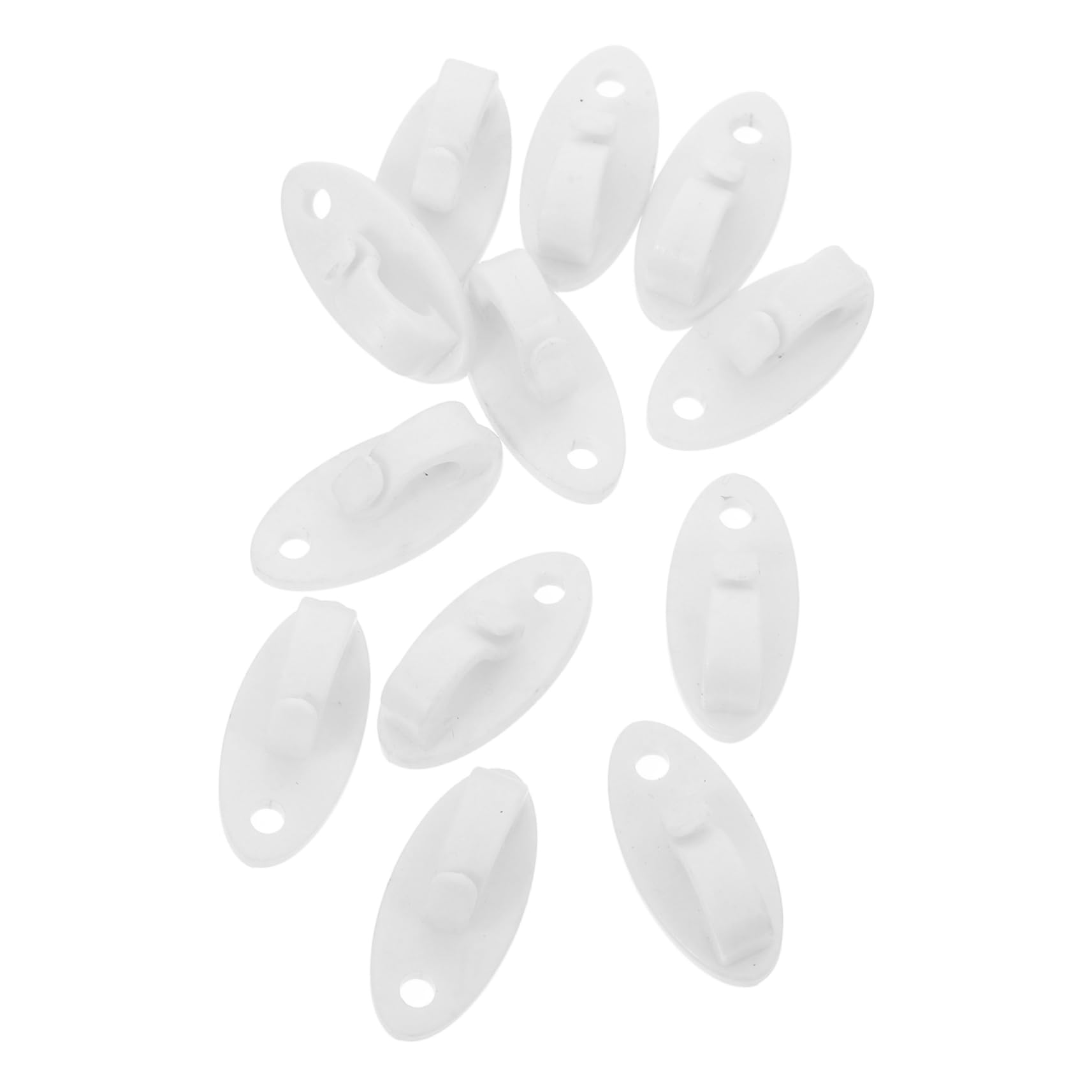 Milisten 12pcs Plant Hanger Indoor Hooks Plastic Hanging Hooks for String Lights Screwin Design for Garden Patio