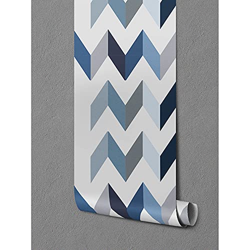 Décoration auto-adhésive chevron grand format 416x254 cm