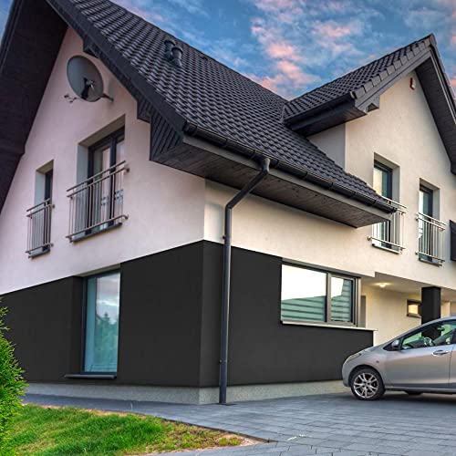 Craft colors Sockelfarbe 5L Anthrazit | hochwertige Farbe für Beton, Mauerwerk, Kellerwand, Fassade & Dachflächen | Nassabriebklasse 1 | Made in Germany | Wetter & UV-Beständig