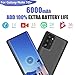 Loytal Battery Case for Samsung Galaxy Note 10+ Plus 5G, 6000mAh Rechargeable Extended Battery Charging Case, External Battery Charger Case, Add 100% Extra Juice