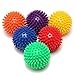 W-Lynn Ballon d'exercice pour Poignet, Ballon d'exercice pour Doigt en Silicone, Ballon de Yoga Fitness hérisson, 3 Paquets, différentes Tailles, Couleurs aléatoires