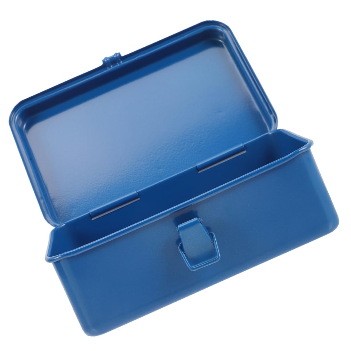 GALPADA Cassetta Affidabile Vintage Blu in Ferro e Attrezzi Stile Protezione Trasporto Facile, per Riparazioni su Strada e Cantiere