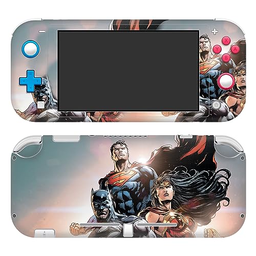 Autocollant Vinyle Nintendo Switch Lite pour jouer avec le style DC Comics Justice League