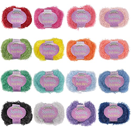 JubileeYarn Sparkly Dish Scrubby Yarn - 50g/Ball...
