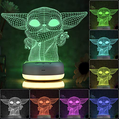 3D-Star-Wars-Night-Light-for-Kids-3-Patterns-16-Color-Change-Decor-Lamp-with-Timer-Remote-Control-Touch-Baby-Yoda-Toys-for-Boys-Girls-Birthday-Christmas-Gifts-for-Kids-and-Star-Wars-Fans