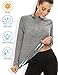 LURANEE Activewear for Women, Plus Size Long Sleeve Dry Fit Athletic Tops Relaxed 1/4 Zip Pilates Running Cycling Jogging Pullover Gym Hiking Jacket Outfits Tops for Leggings Grey XL