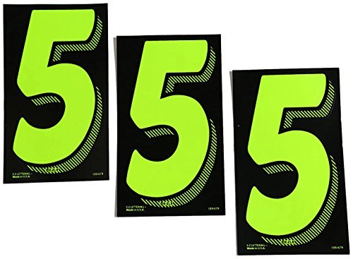7 1/2 Green Chartreuse Pricing Numbers For Car Dealers 3 Dozen (# 5's)