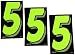 7 1/2 Green Chartreuse Pricing Numbers For Car Dealers 3 Dozen (36) (5s)
