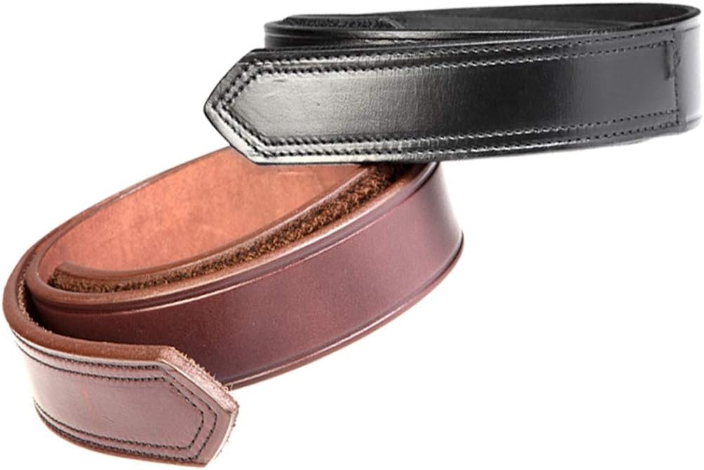 Suspender Store BuzzNot Leather Travel Belt - Airport TSA Friendly - All Leather - 2 Colors & 8 Sizes