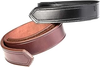 BuzzNot Leather Travel Belt - Airport TSA Friendly - All Leather - 2 Colors & 8 Sizes
