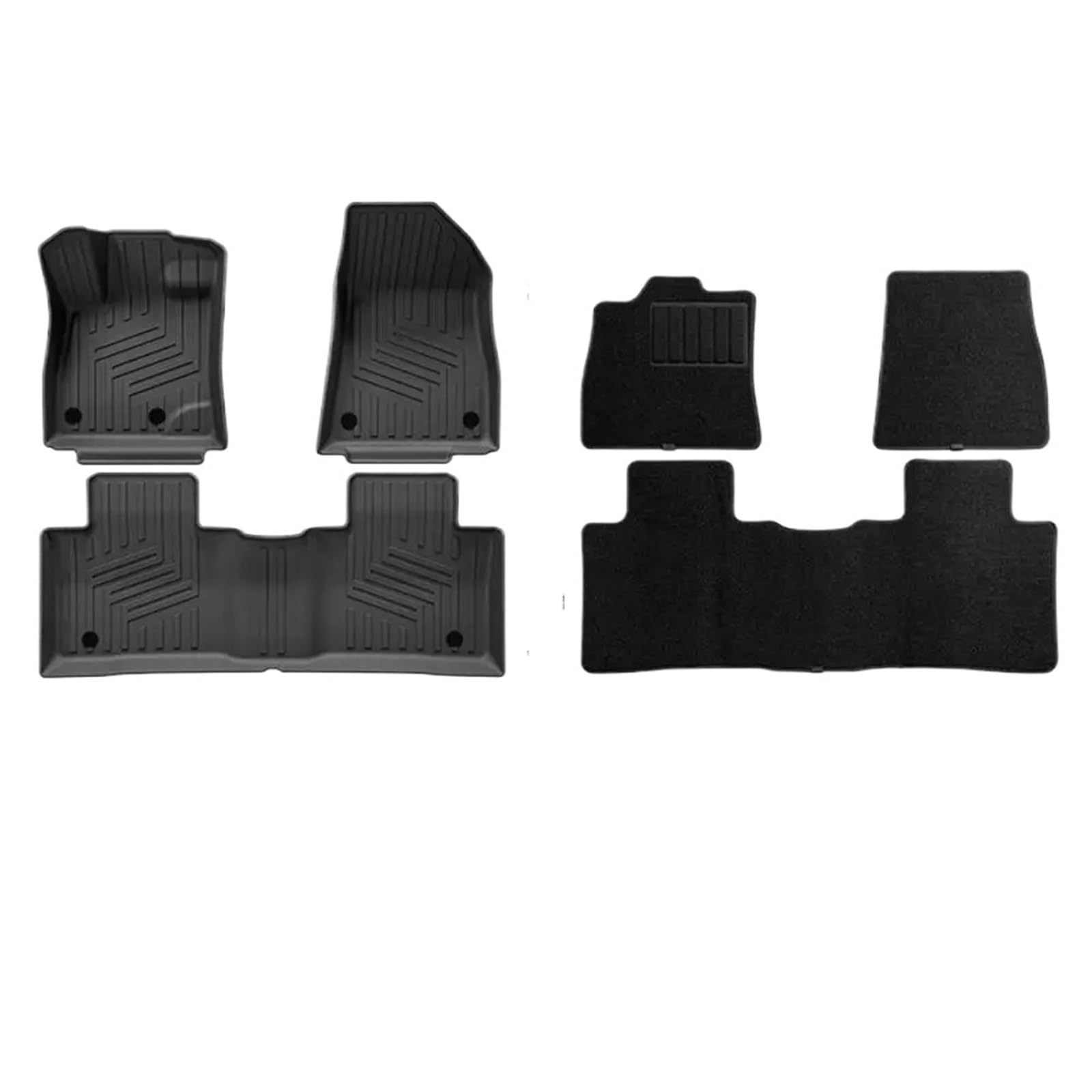 maty samochodowe Do Lynk & Co 08 EM-P 2023-2026 | Dywaniki Przód Tył Wykładzina bagażnika Mata do bagażnika Wersja(LHD 6PCS 2023-2026)