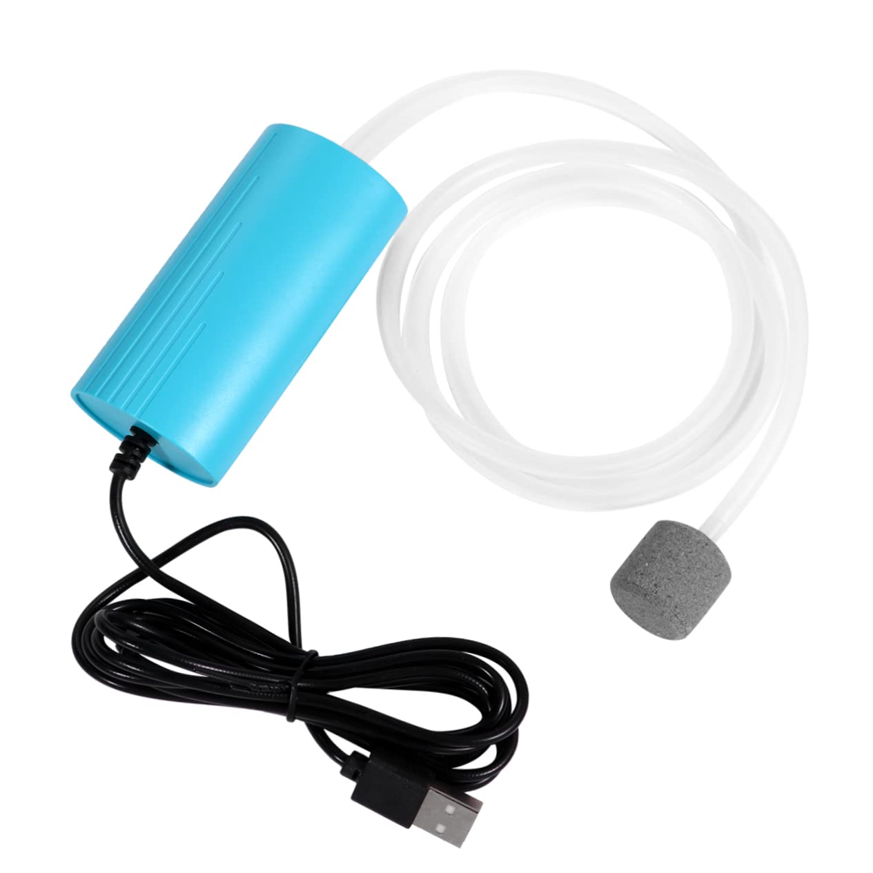 BESPORTBLE 3piezas Bomba De Aire USB Silenciosa para Acuarios Oxigenador Portátil para Peceras para Entornos Tranquilos y Uso Prolongado