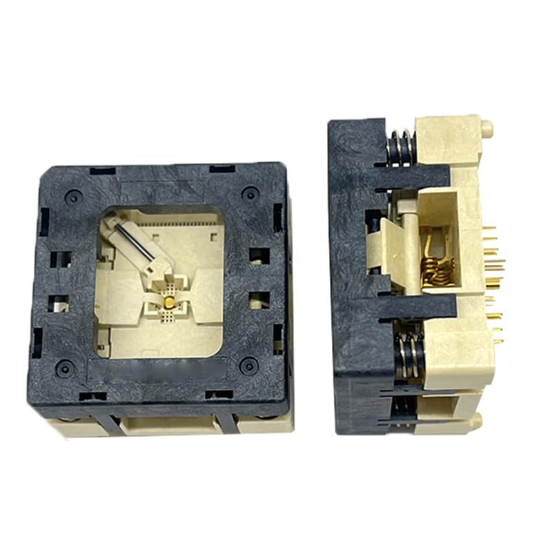 QFN16 MLF16 Burn-in Socket IC Test Socket Pitch 0.4mm Chip Size 3x3mm Flash Adapter Open TOP for Machine Test in Bulk with Even pad Matrix QFN IC Test